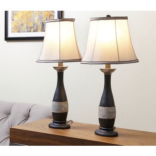 ABBYSON LIVING Carlisle Brown Table Lamp (Set of 2)