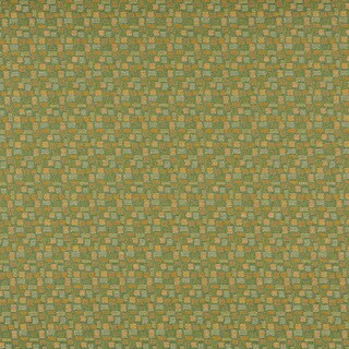 C747 Orange and Green Geometric Rectangles Durable Upholstery Fabric