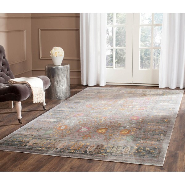 Safavieh Valencia Grey/ Multi Polyester Rug (9' x 12') 17366715 Shopping