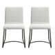 Aurelle Home Lisa Dining Chair Light Grey (Set of 2)