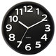 Universal Black Round Wall Clock