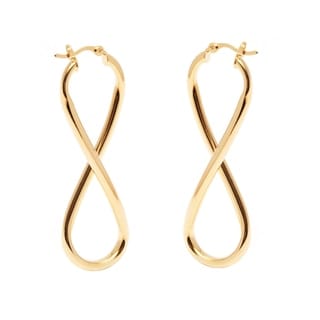 Peermont Jewelry 18k Goldplated Infinity Hoop Earrings