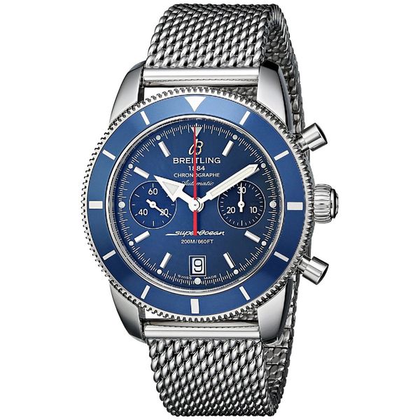 Breitling Men's A2337016-C856 'SuperOcean' Automatic Chronograph Silver Stainless steel Watch