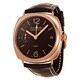 Panerai Men's PAM00421 'Radiomir' 18kt Rose Gold Automatic Brown Leather Watch