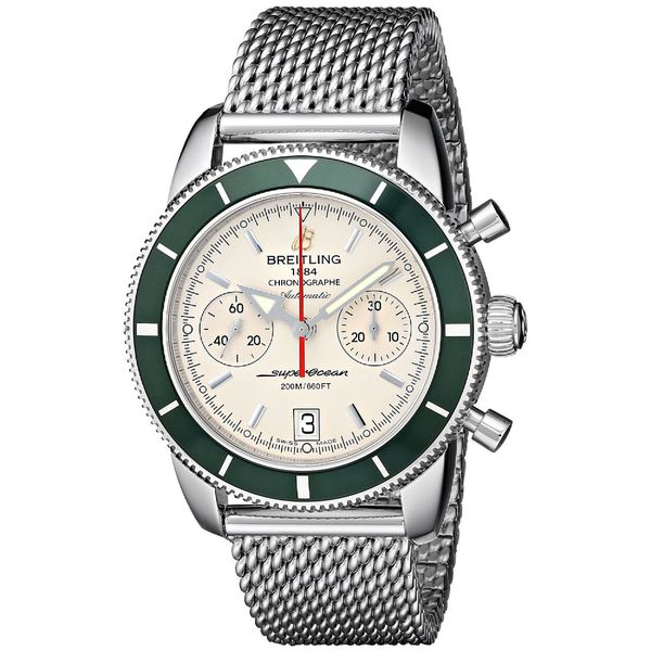 Breitling Men's A2337036-G753 'Superocean Heritage' Automatic Chronograph Silver Stainless steel Watch