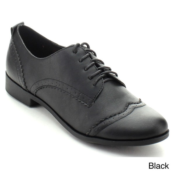 Nature Breeze Campus-01 Women's Five-eye Lace Up Wing Tip Perforation Oxfords