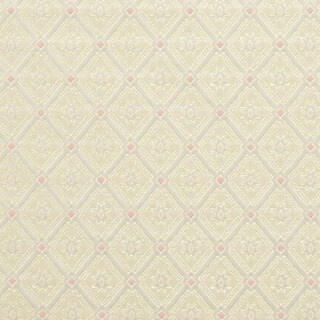 D137 Gold Pink And White Diamond Brocade Upholstery Fabric