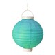 Battery Operated Turquoise Paper Lanterns (Set of 3)