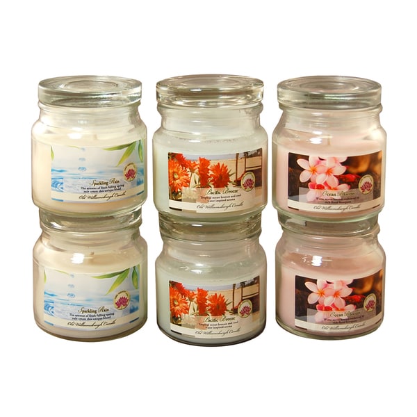 2.5oz. Fresh Scented Candles (Set of 6)
