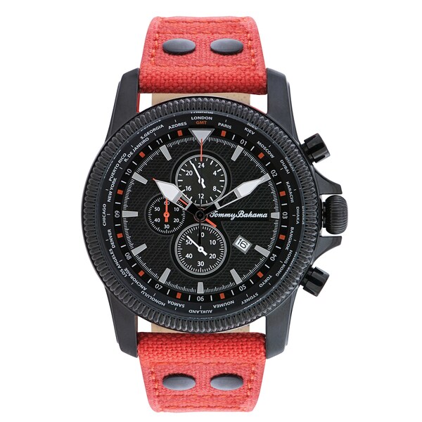 Tommy Bahama Men's 'Pilot' Chronograph Strap Watch