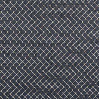 B645 Navy Blue/ Diamond Durable Jacquard Upholstery Fabric