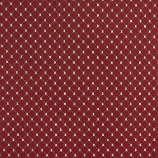 B652 Red/ Diamond Woven Jacquard Upholstery Fabric