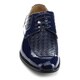 UV Signature UV006 Men's Shiny 4-eyelet Lace Up Woven Dress Oxfords