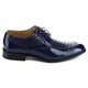 UV Signature UV006 Men's Shiny 4-eyelet Lace Up Woven Dress Oxfords