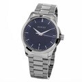 Gucci Women's YA126440 'Timeless' Blue Dial Stainless Steel Medium Swiss Quartz Watch