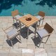Corvus Jasmine Outdoor Bar Set with Sunbrella Fabric Cushions