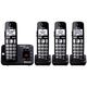 Panasonic KX-TG454SK DECT 6.0 Plus Link-to-cell Bluetooth Cordless Phone System (Refurbished)