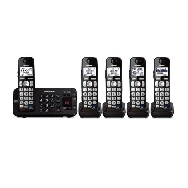 Panasonic KX-TG465SK DECT 6.0 Plus Link-to-cell Bluetooth Cordless Phone System (Refurbished)