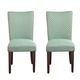 HomePop Elegance Aqua Parson Chairs (Set of 2)
