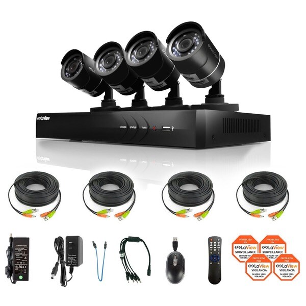 LaView 4channel 720p Analog with One IP Channel, 1TB DVR Security