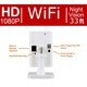 Laview 1080p WiFi Security Camera with 2-way Audio, 30 FPS, Night Vision, 105-degree Wide Angle View, and Motion Detection