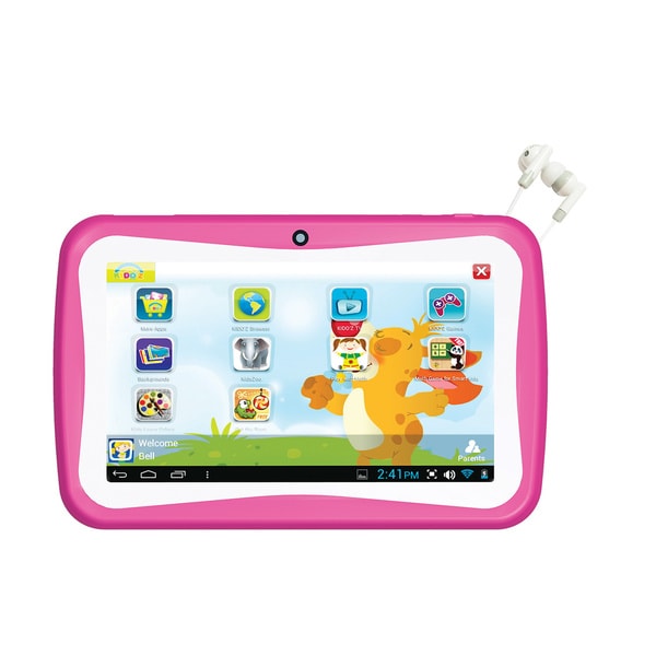 Munchkinz 7-inch Pink 4GB Android 4.4 Kid's Tablet with Earbuds