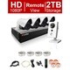 LaView 8 Channel 1080p IP True PoE NVR with 2TB HDD, (1) WiFi 1080p, (4) 1080p IP Full Motion Night Vision Cameras, and App