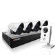 LaView 8 Channel 1080p IP True PoE NVR with 2TB HDD, (1) WiFi 1080p, (4) 1080p IP Full Motion Night Vision Cameras, and App