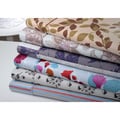 Bibb Home Brushed Printed Microfiber 6-piece Sheet Set