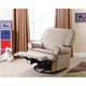ABBYSON LIVING Bentley Sand Fabric Swivel Glider Recliner Chair