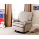 ABBYSON LIVING Bentley Sand Fabric Swivel Glider Recliner Chair
