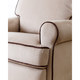 ABBYSON LIVING Bentley Sand Fabric Swivel Glider Recliner Chair