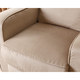 ABBYSON LIVING Bella Beige Fabric Swivel Glider Recliner Chair