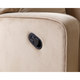 ABBYSON LIVING Bella Beige Fabric Swivel Glider Recliner Chair