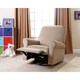 Abbyson Living Perth Beige Fabric Swivel Glider Recliner Chair