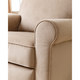 Abbyson Living Perth Beige Fabric Swivel Glider Recliner Chair