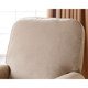 Abbyson Living Perth Beige Fabric Swivel Glider Recliner Chair