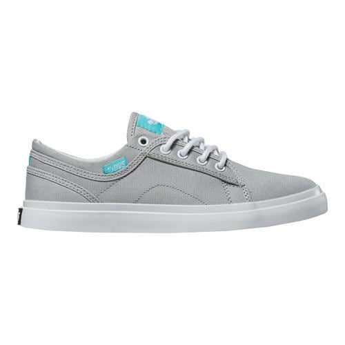 Women's DVS Aversa Skateboard Shoe Grey Canvas 18598961 Overstock