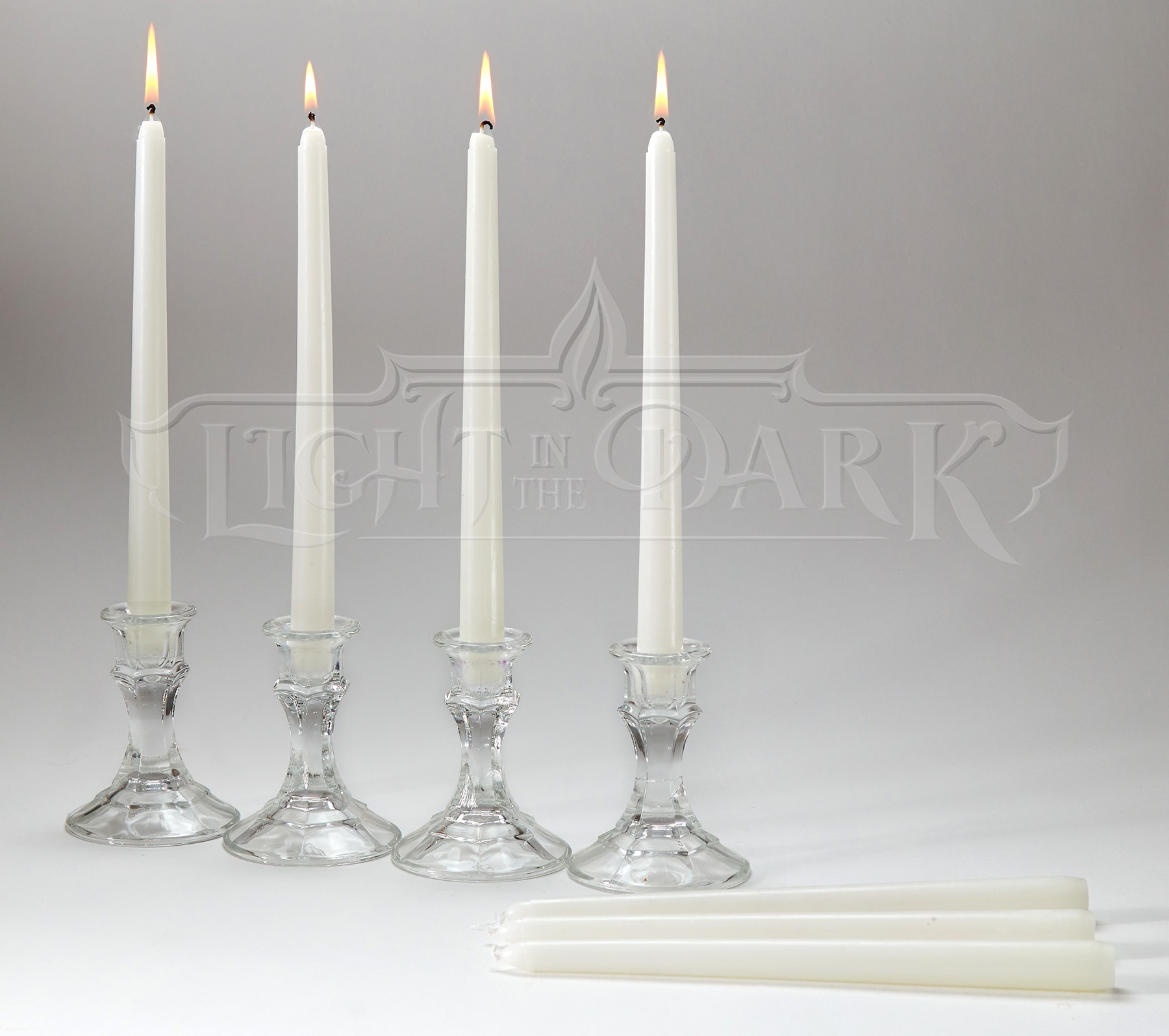 White Taper Candles 8 inches Tall Burn 7 Hours Set Of 40 18526672