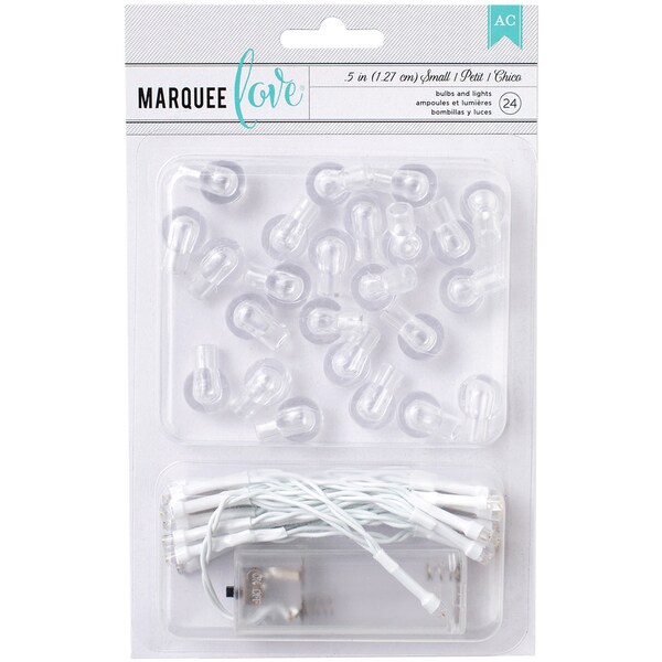 Heidi Swapp Marquee Love Light Kit 44.9in Strand & 24 (.5in) Bulb Caps