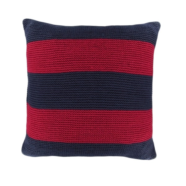 Nautica Mainsail Cabana Stripe Knit Decorative Pillow - 17417830 - Overstock.com Shopping ...