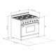 Professional Style 36-inch Gas Range with Center Griddle (hrg3609u)