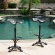 Christopher Knight Home Tofolli Swivel Adjustable Cast Aluminum Barstool (Set of 2)