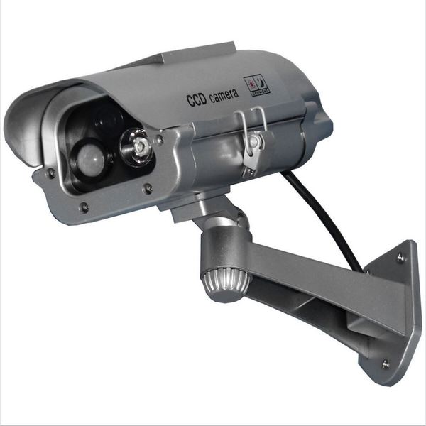 7-inch IR Dummy Camera with Solar Powered Motion Strobe Light