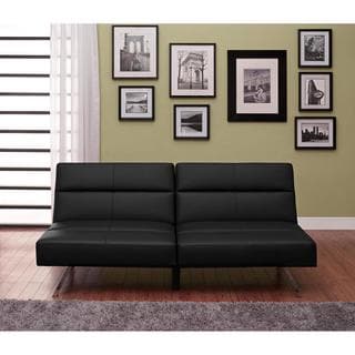 DHP Studio Black Convertible Futon
