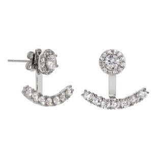 Eternally Haute Goldplated Pave Carnival Front Back Ear Jacket