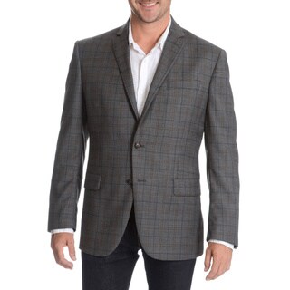 Daniel Hechter Men's Charcoal Fancy Wool Sport Coat