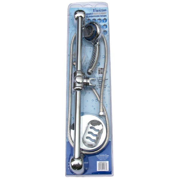 Sunbeam 8-function Chrome Adjustable Shower Massager