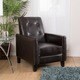Christopher Knight Home Ethan Tufted Bonded Leather Recliner Chair