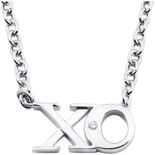Boston Bay Diamonds Sterling Silver Diamond Accent XO Fashion Pendant